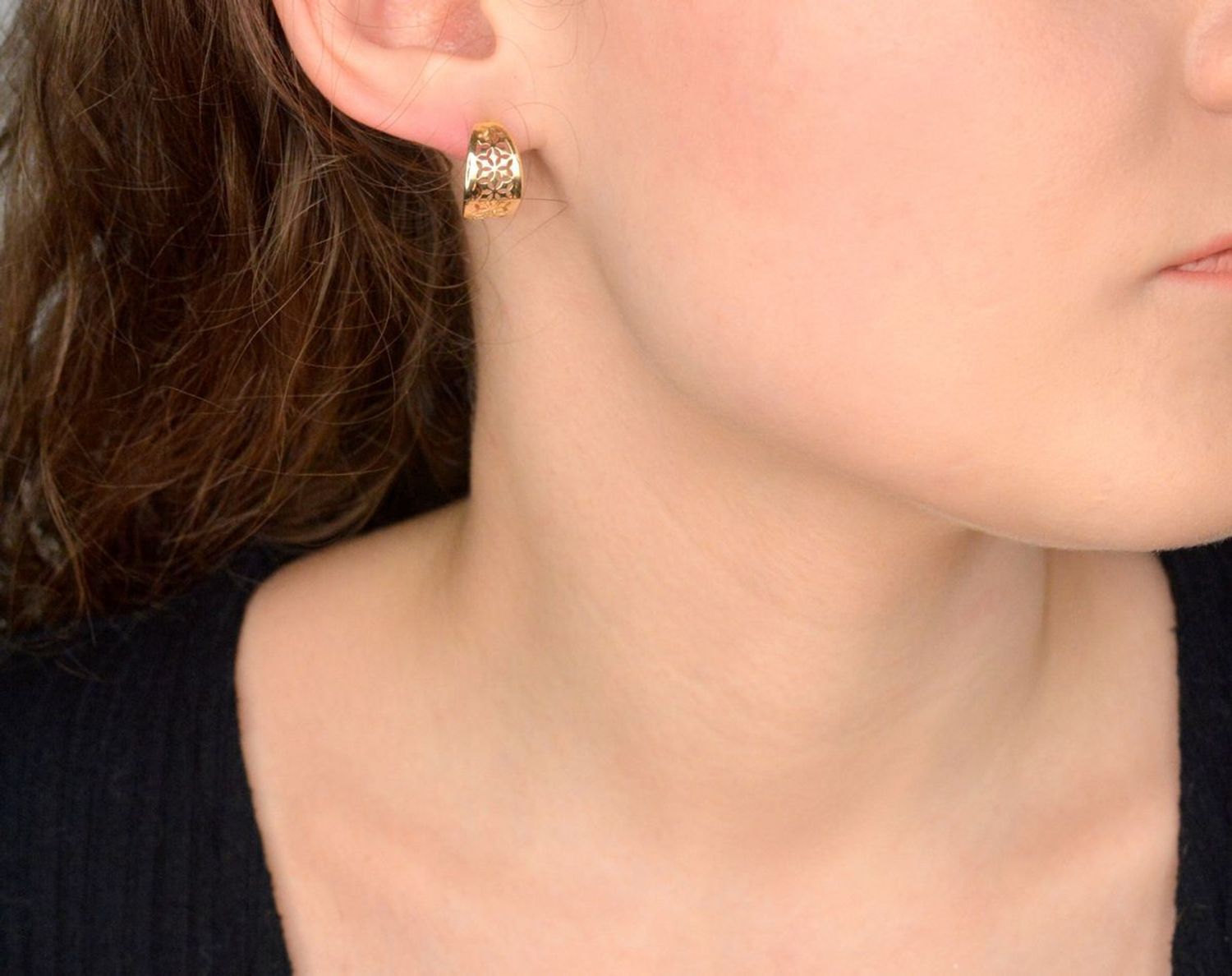 Kolczyki złote ażurowe zapięcie angielskie próba 375, KL 8836 375.jpg